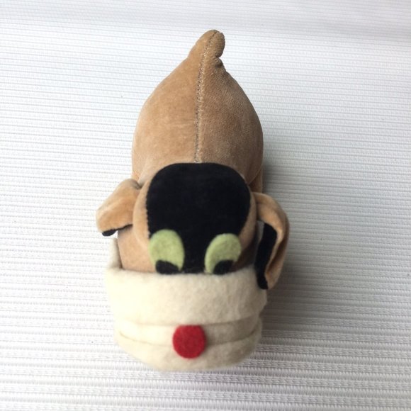 Vintage Stuffed Bulldog Small Cloth Fabric Dog Animal Plush Figurine 1960s Retro - Picture 11 of 11